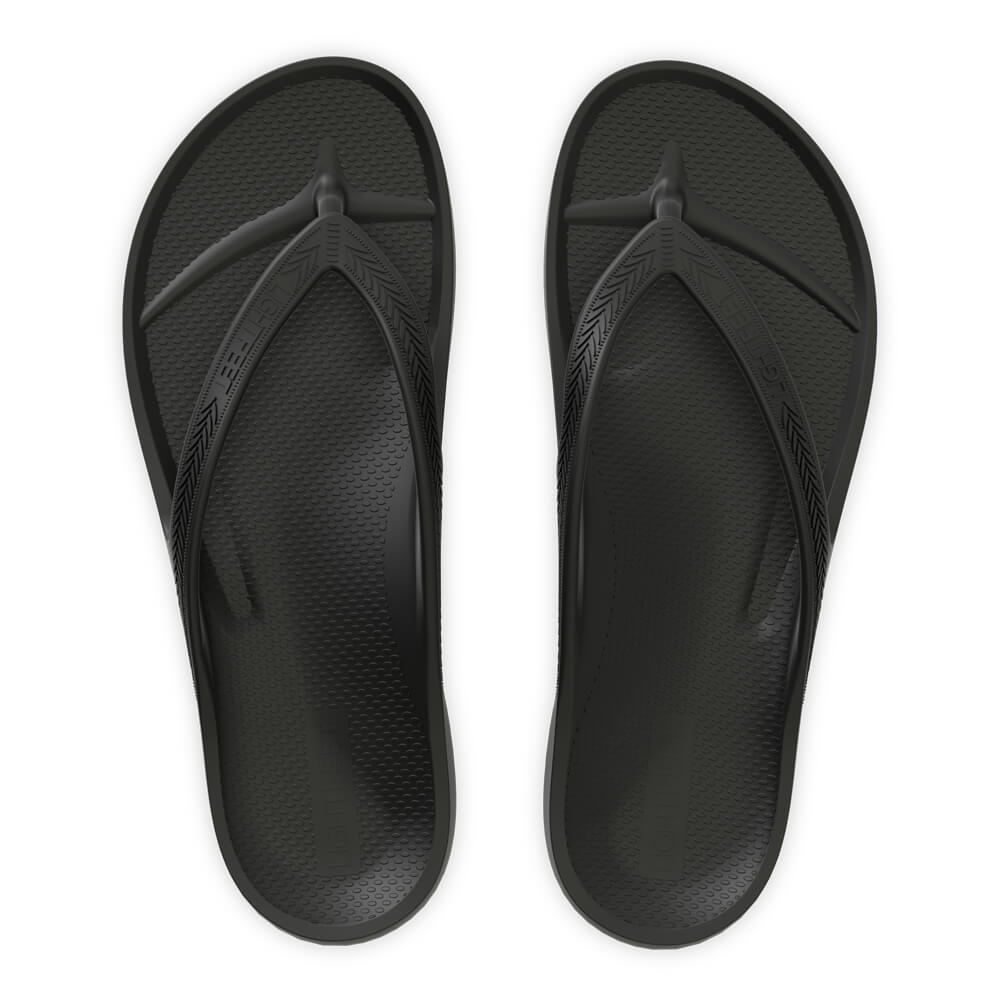 Lightfeet Arch Support Thongs - Black | Australian Design | Shop Online ...