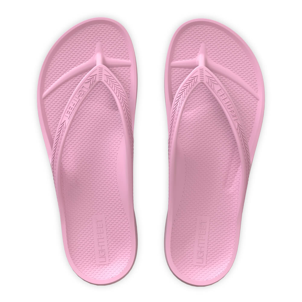 Lightfeet Arch Support Thongs - Soft Pink - Alpha Sport