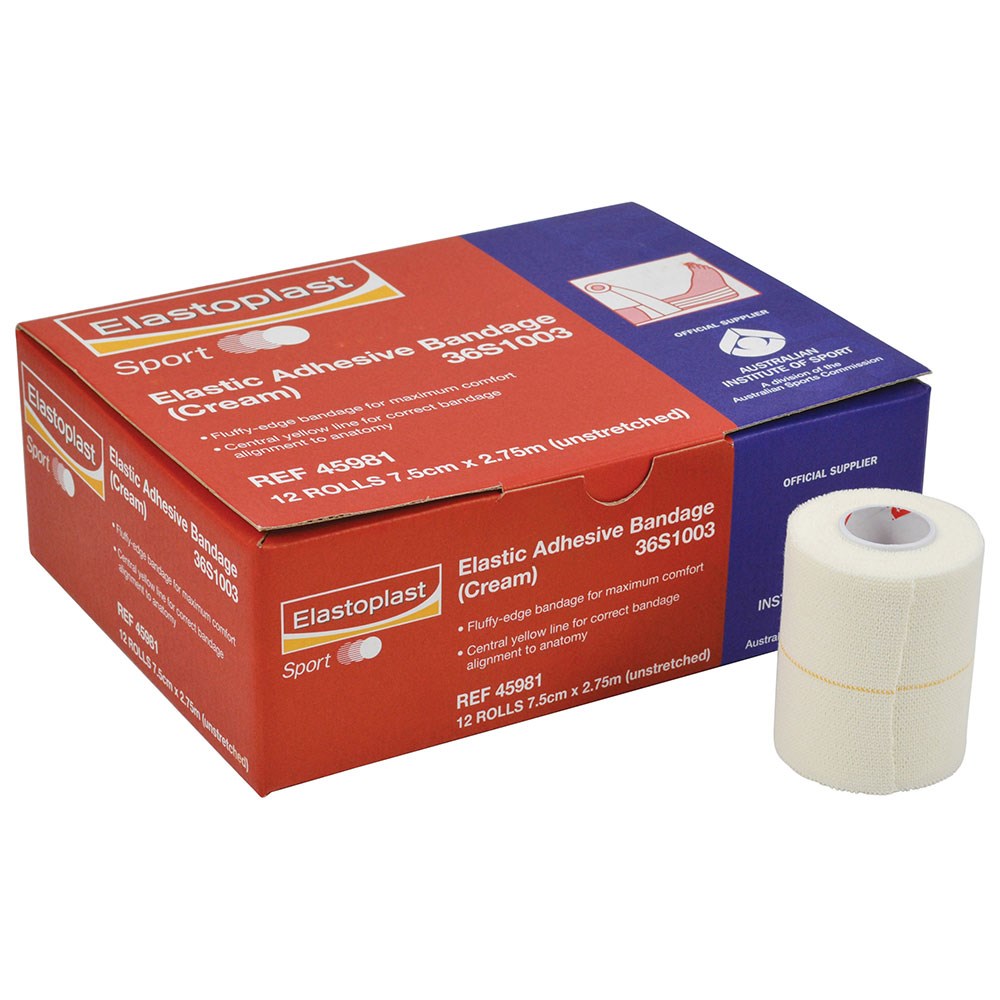 Elastoplast EAB 7.5cm x 2.75m White - Alpha Sport