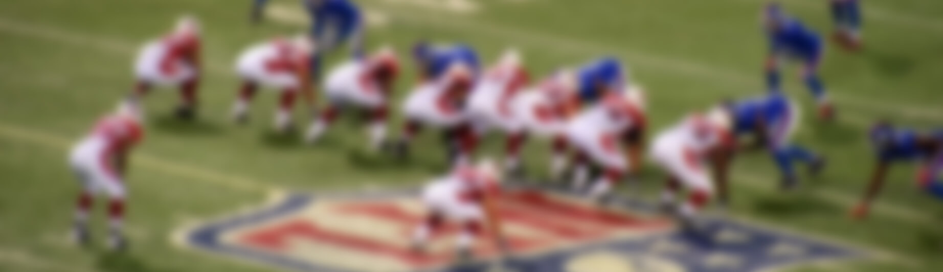 Blurry image of a NFL game